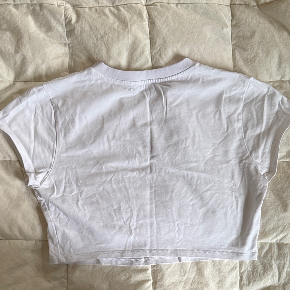 Naked Wardrobe White Crop Top - Picture 3 of 4